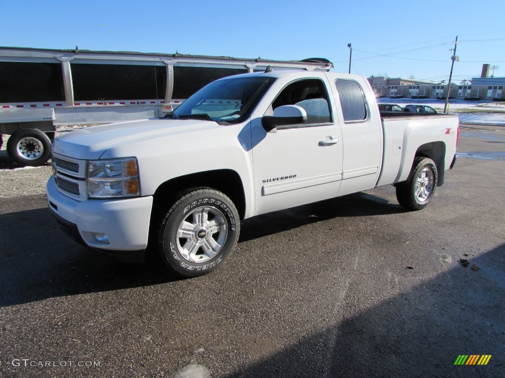 2012 Silverado 1500 LTZ Extended Cab 4x4 - Summit White / Ebony photo #8