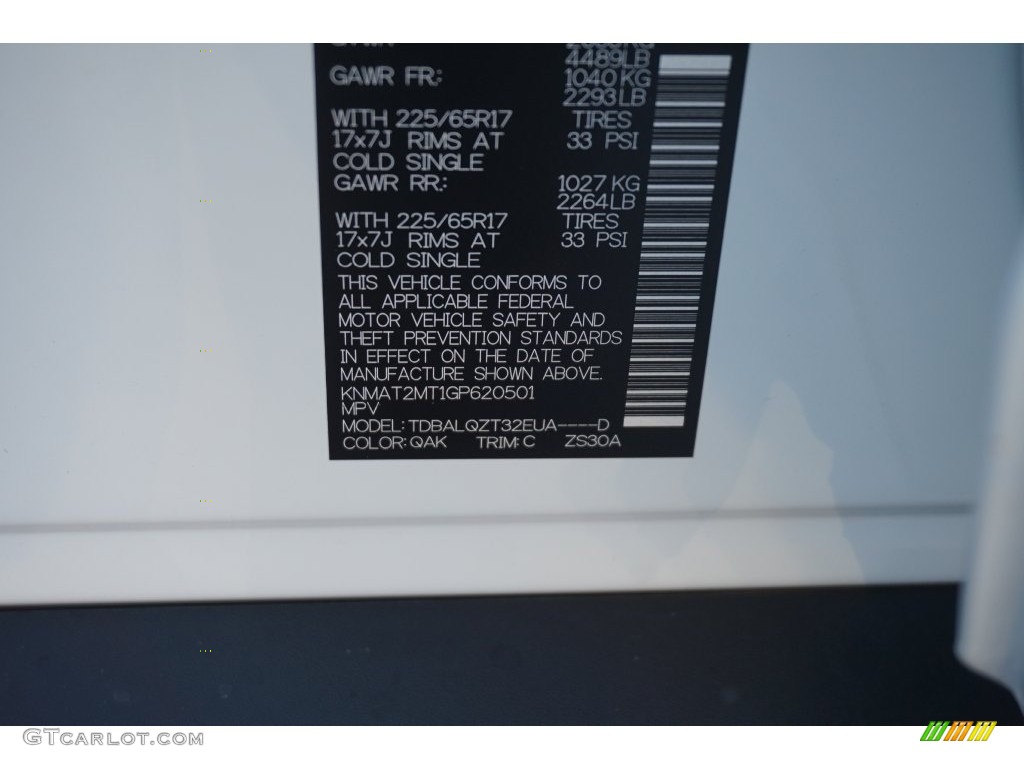 2016 Rogue Color Code QAK for Glacier White Photo #110098634
