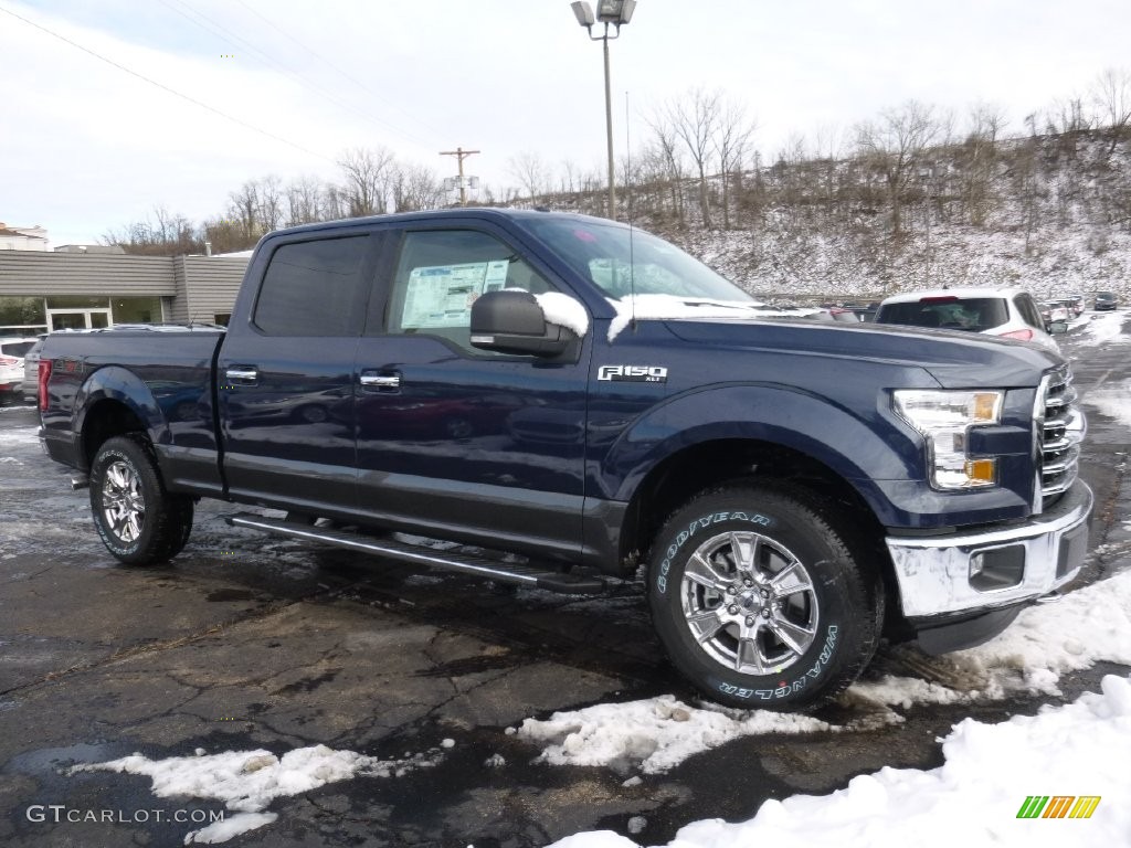 2016 F150 XLT SuperCrew 4x4 - Blue Jeans / Medium Earth Gray photo #1