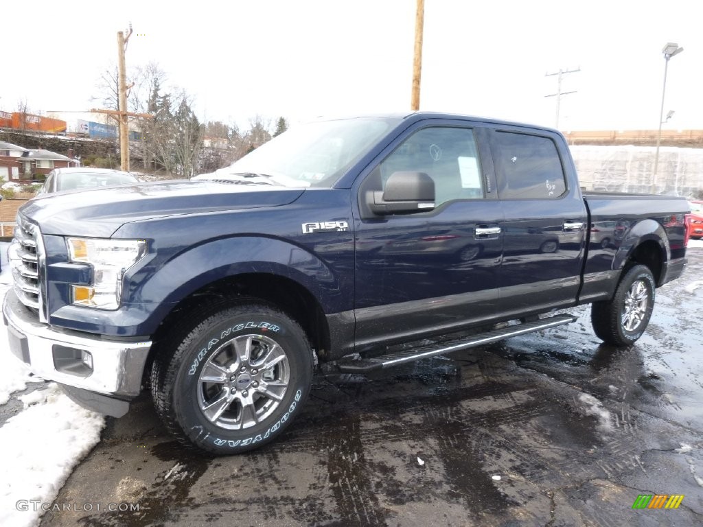 2016 F150 XLT SuperCrew 4x4 - Blue Jeans / Medium Earth Gray photo #4