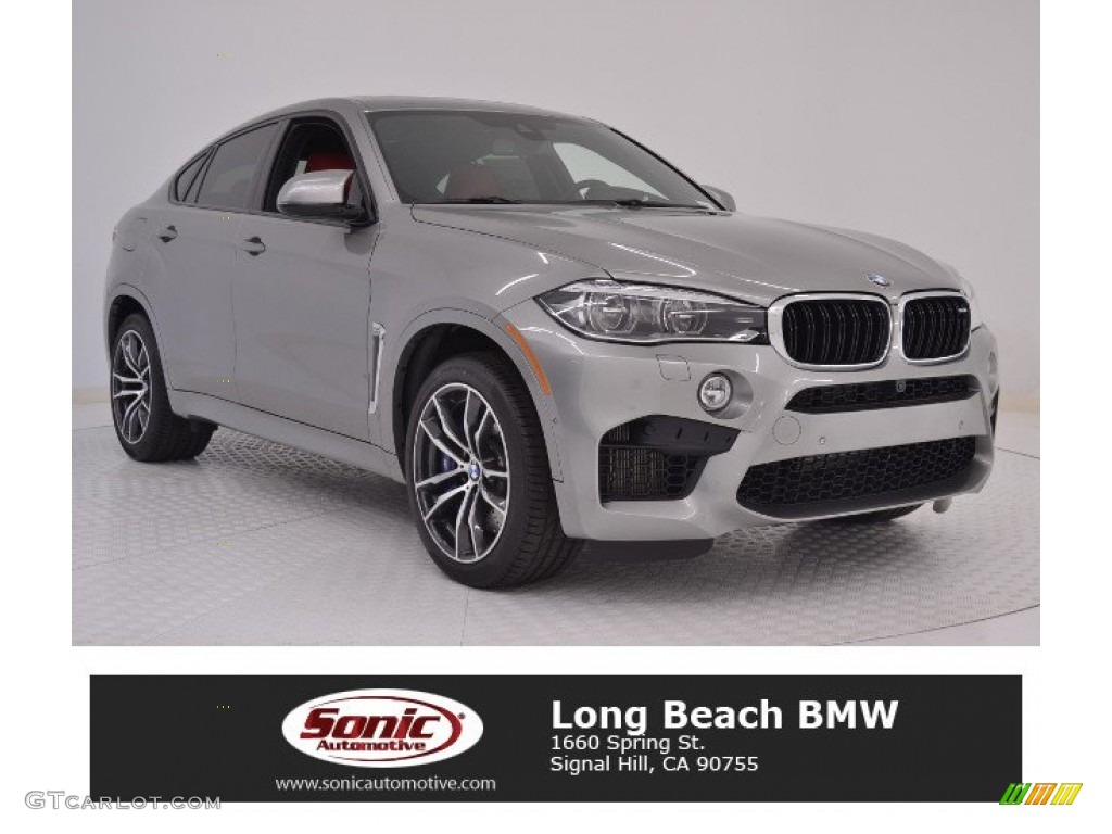 2016 X6 M  - Donington Grey Metallic / Mugello Red photo #1