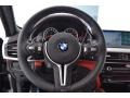 Mugello Red Steering Wheel Photo for 2016 BMW X6 M #110102374