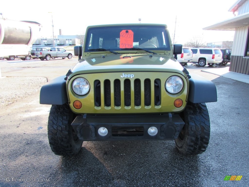 2007 Wrangler Unlimited X 4x4 - Rescue Green Metallic / Dark Khaki/Medium Khaki photo #3