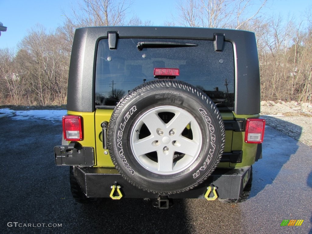 2007 Wrangler Unlimited X 4x4 - Rescue Green Metallic / Dark Khaki/Medium Khaki photo #4