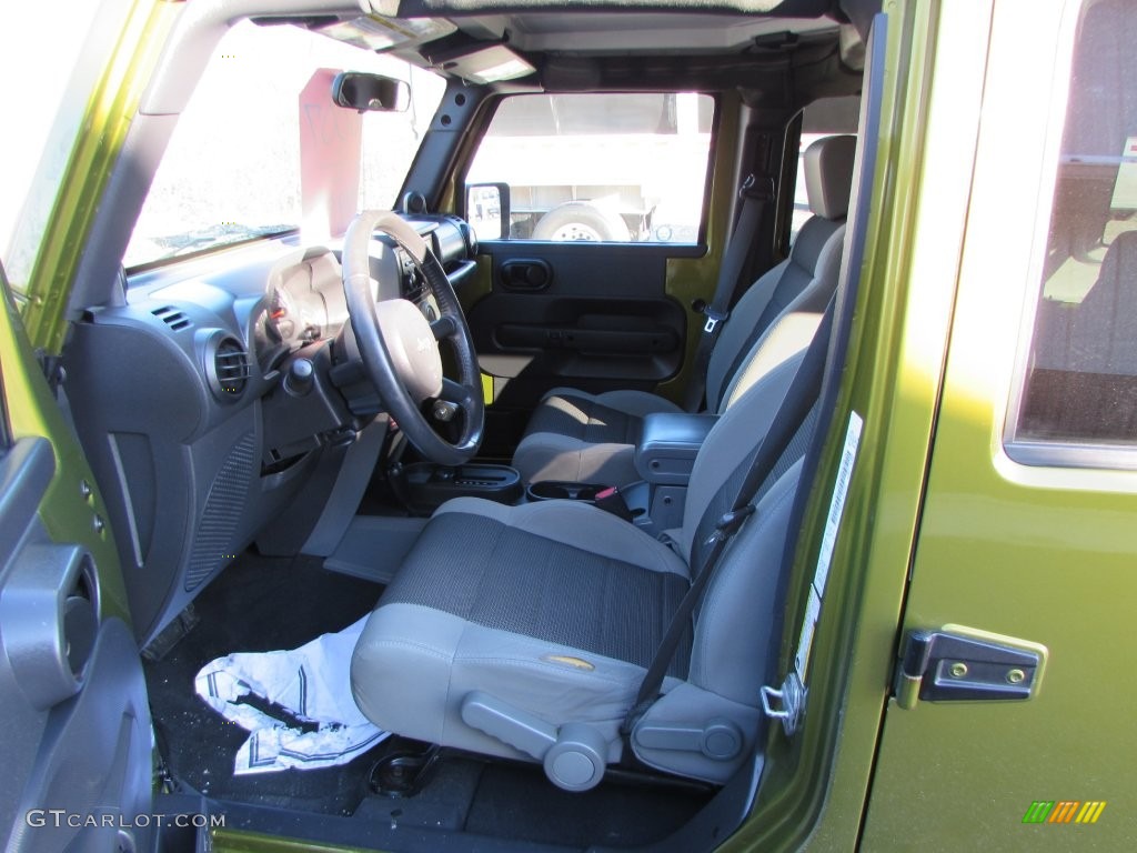2007 Wrangler Unlimited X 4x4 - Rescue Green Metallic / Dark Khaki/Medium Khaki photo #18