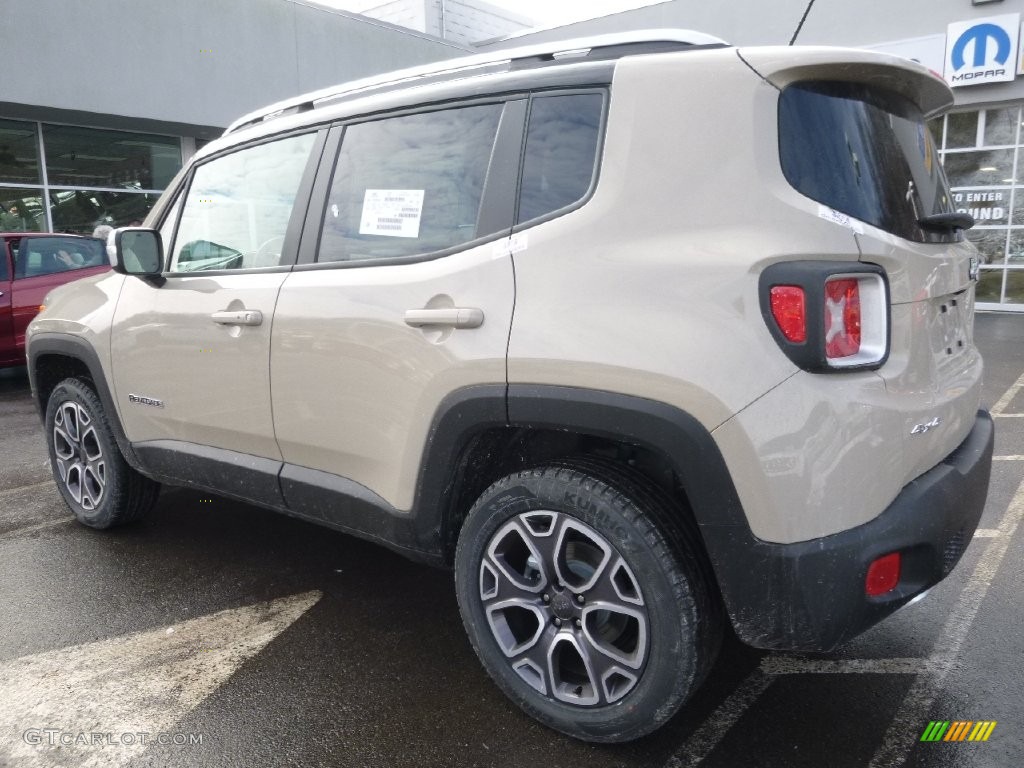 Mojave Sand 2016 Jeep Renegade Limited 4x4 Exterior Photo #110104085