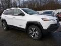 2016 Bright White Jeep Cherokee Trailhawk 4x4  photo #8