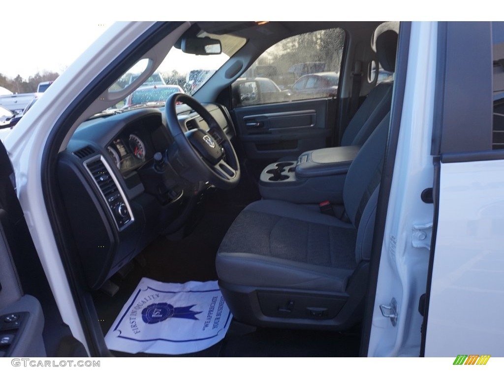 2014 1500 Big Horn Quad Cab - Bright White / Black/Diesel Gray photo #9