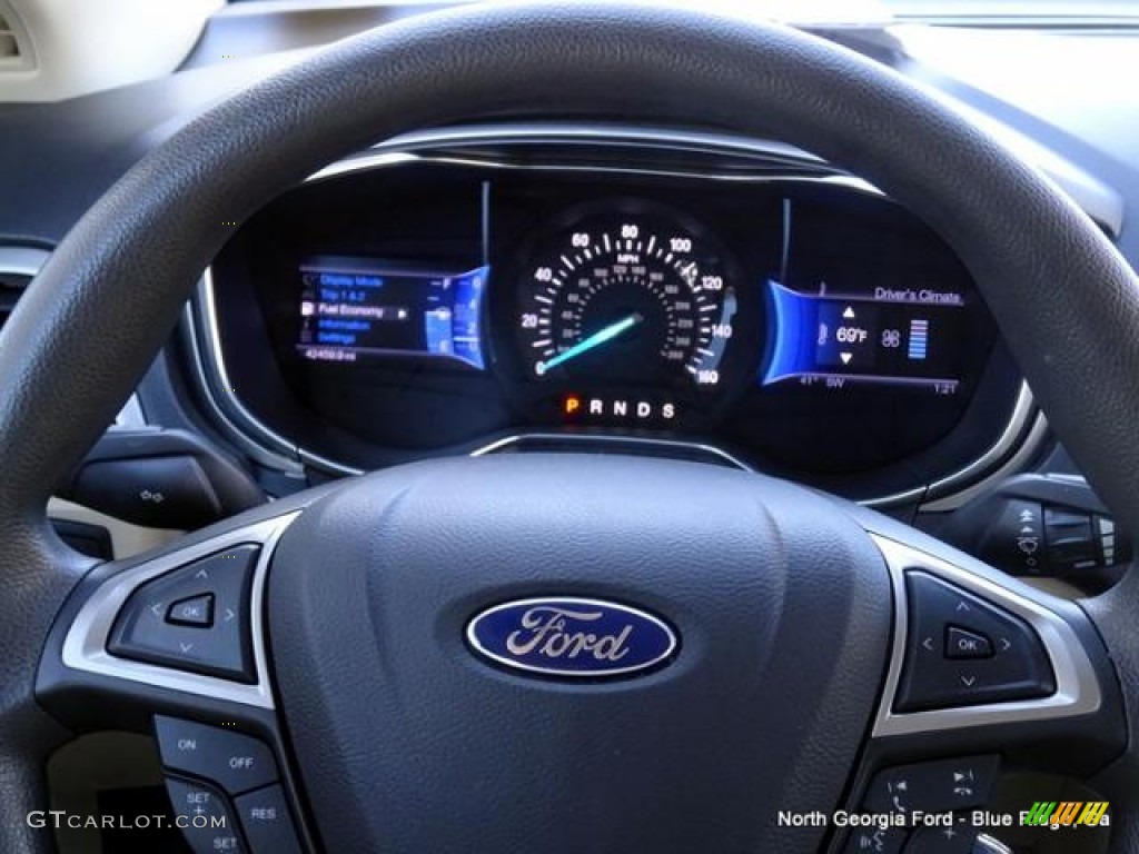 2013 Fusion SE - White Platinum Metallic Tri-coat / Dune photo #20