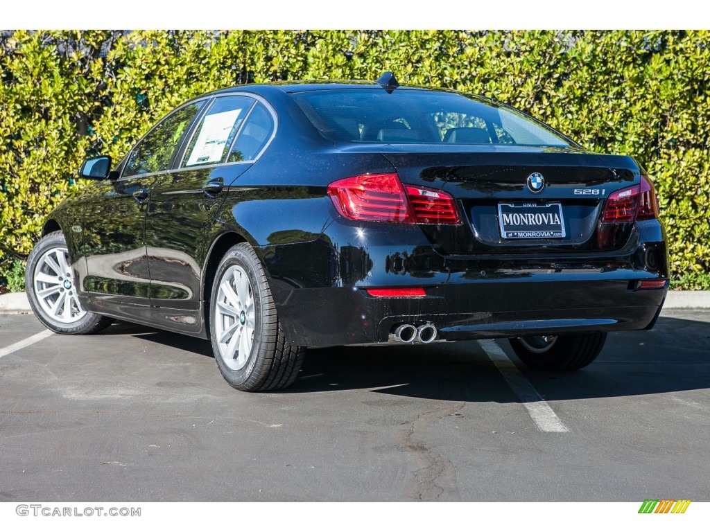 2016 5 Series 528i Sedan - Jet Black / Black photo #4