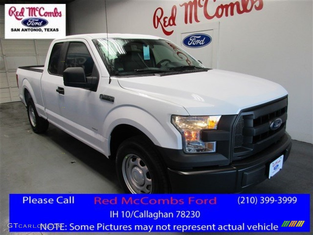 2016 F150 XL SuperCab - Oxford White / Medium Earth Gray photo #1