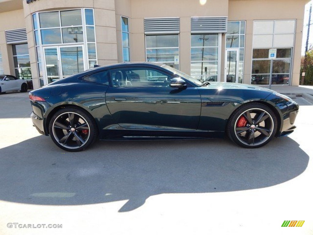 2016 F-TYPE R Coupe - British Racing Green Metallic / Jet photo #6