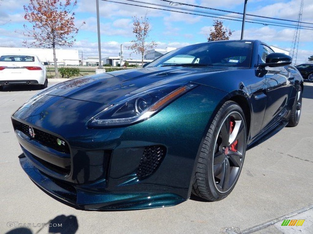 2016 F-TYPE R Coupe - British Racing Green Metallic / Jet photo #11