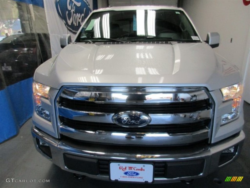 2016 F150 Lariat SuperCrew 4x4 - Ingot Silver / Black photo #2
