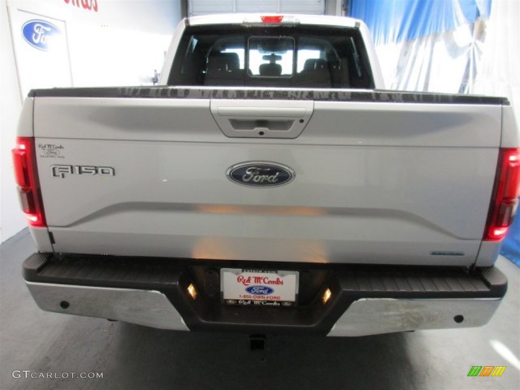 2016 F150 Lariat SuperCrew 4x4 - Ingot Silver / Black photo #6
