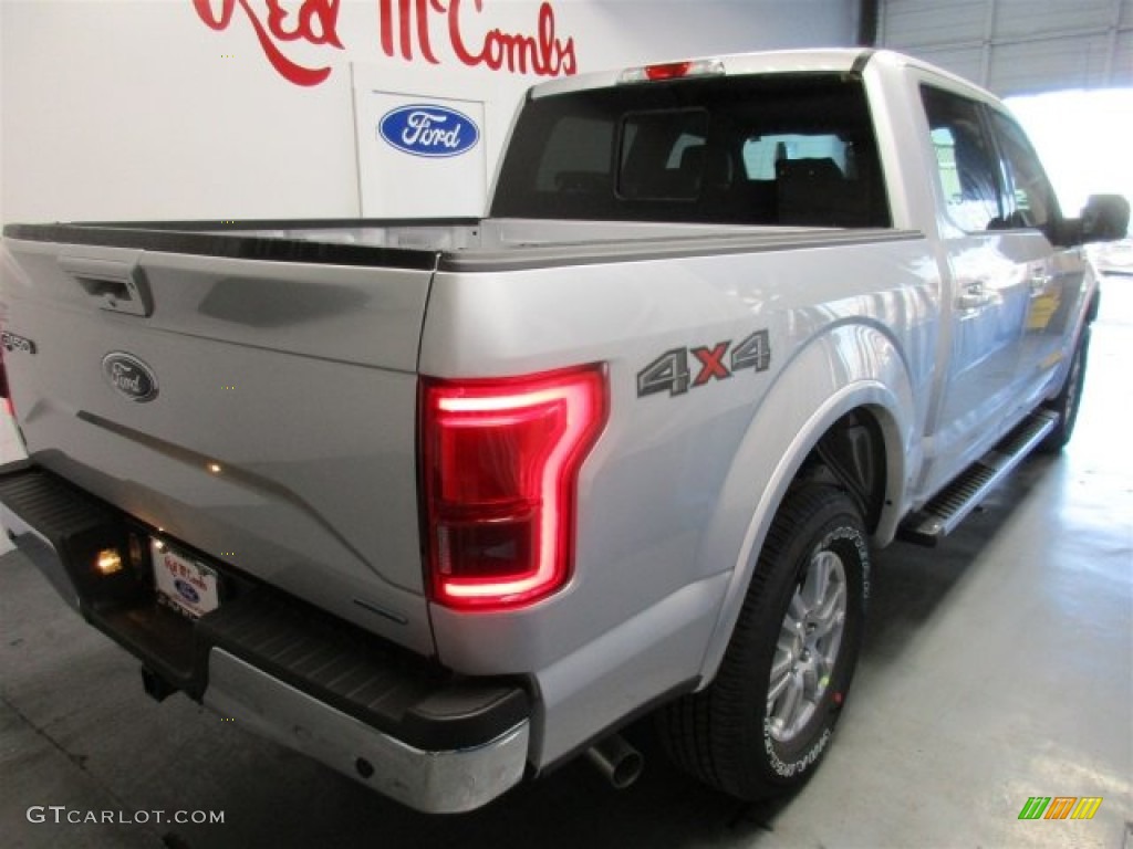 2016 F150 Lariat SuperCrew 4x4 - Ingot Silver / Black photo #8