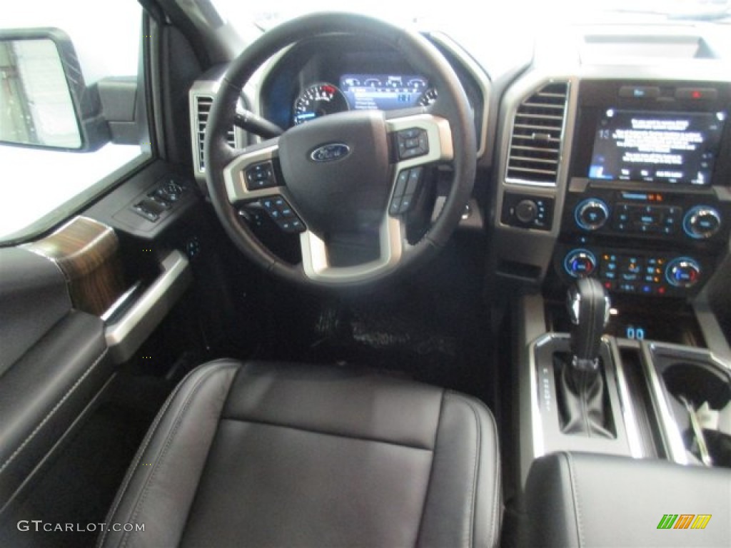 2016 F150 Lariat SuperCrew 4x4 - Ingot Silver / Black photo #12