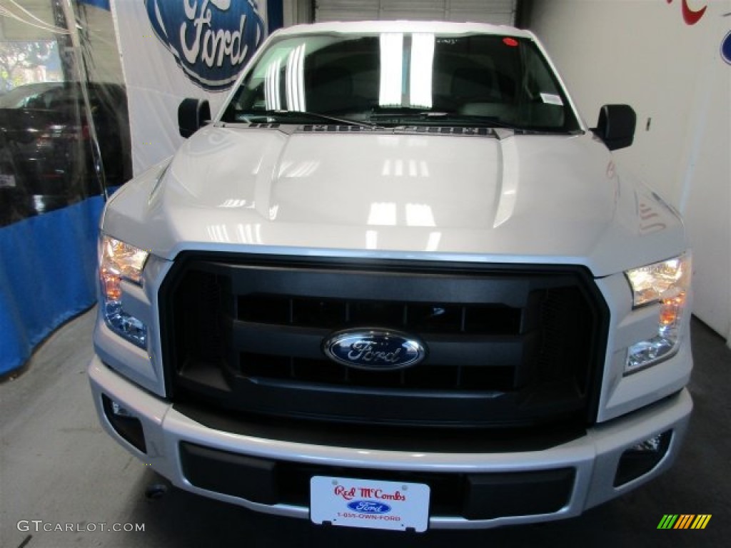 2016 F150 XL Regular Cab - Ingot Silver / Medium Earth Gray photo #2