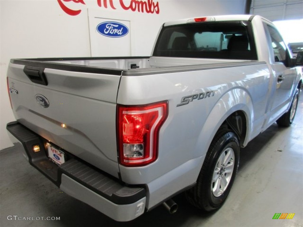 2016 F150 XL Regular Cab - Ingot Silver / Medium Earth Gray photo #8