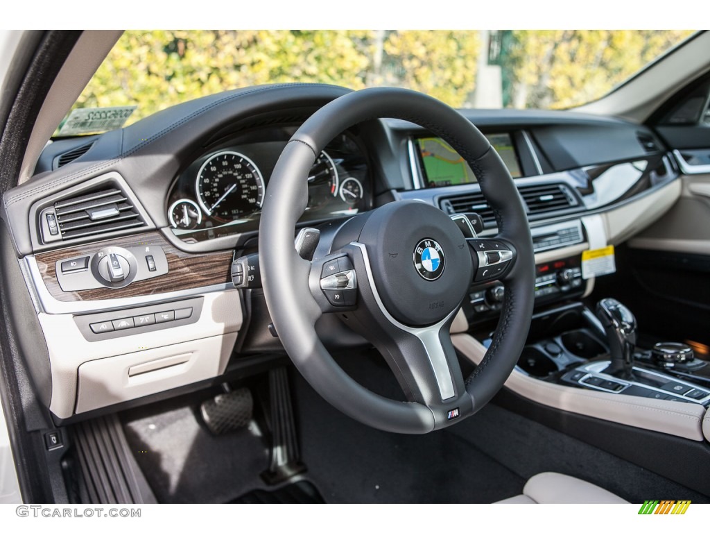 2016 5 Series 550i Sedan - Alpine White / Ivory White photo #7