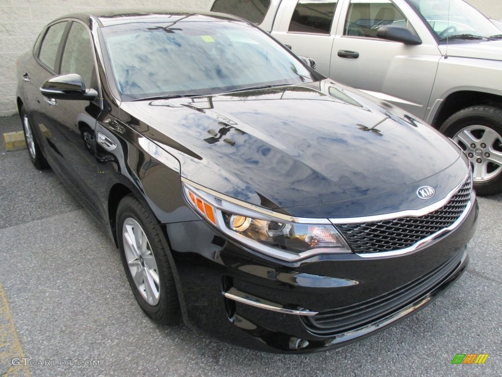 Ebony Black 2016 Kia Optima LX Exterior Photo #110111360