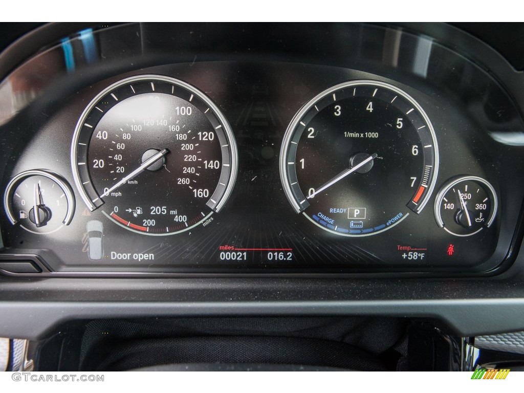 2016 BMW X5 xDrive40e Gauges Photo #110111582