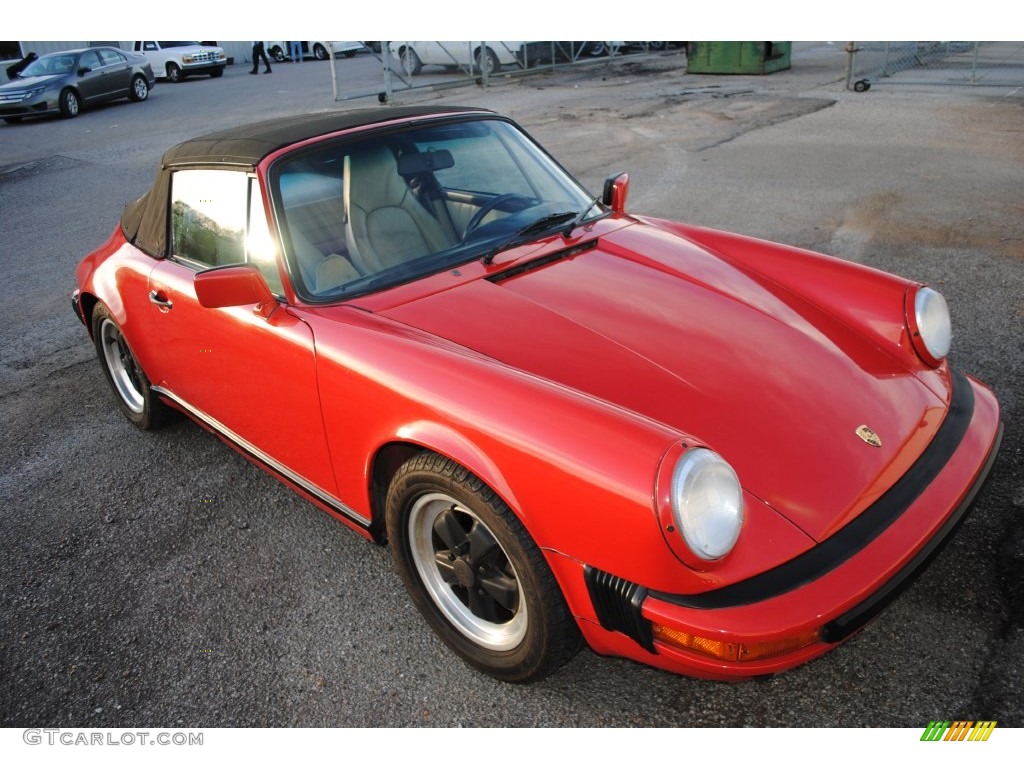 Guards Red 1987 Porsche 911 Carrera Cabriolet Exterior Photo #110117114