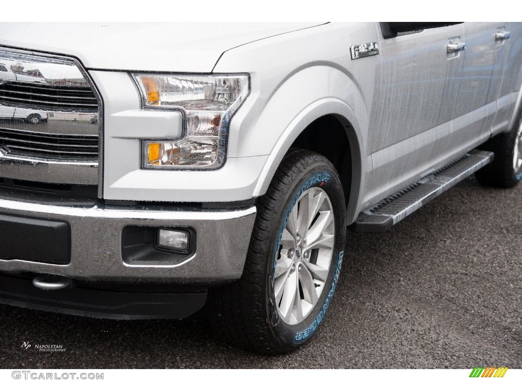 2016 F150 Lariat SuperCrew 4x4 - Ingot Silver / Black photo #2