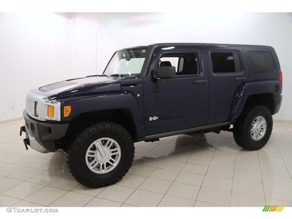 2009 H3  - All-Terrain Blue / Ebony/Pewter photo #3