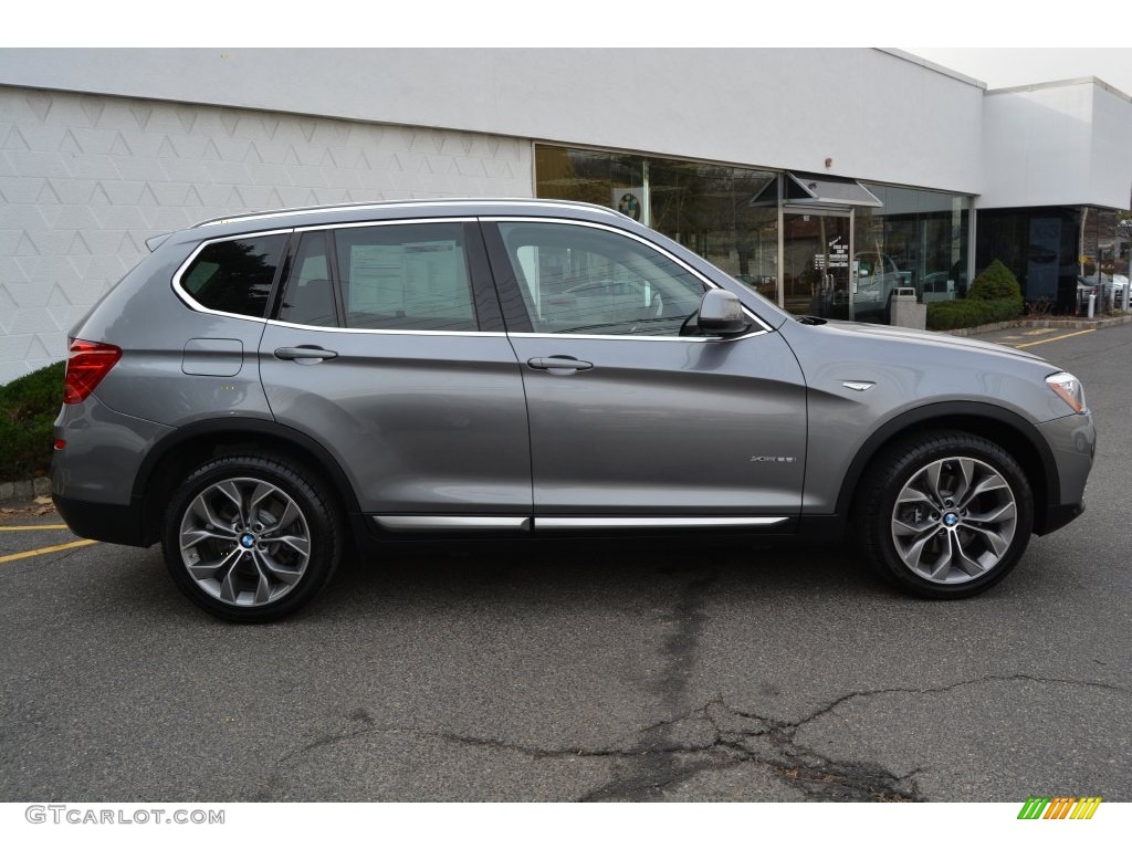 2016 X3 xDrive28i - Space Grey Metallic / Black photo #2