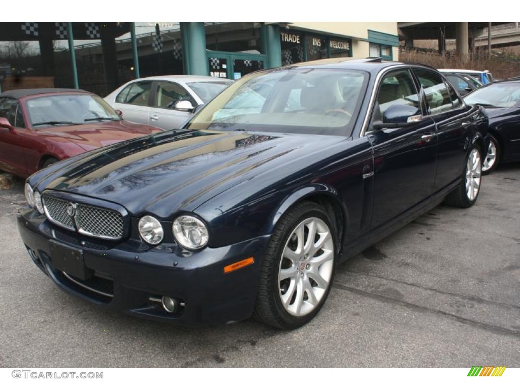 2008 XJ XJ8 - Indigo Blue Metallic / Champagne/Mocha photo #2