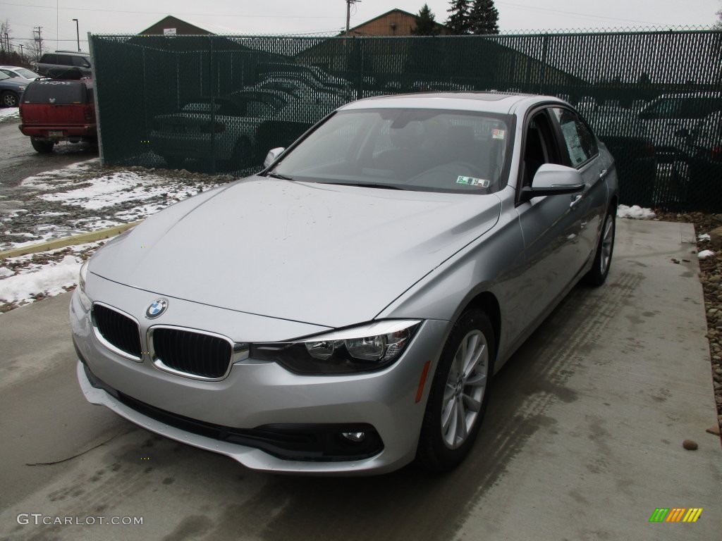 2016 3 Series 320i xDrive Sedan - Glacier Silver Metallic / Black photo #7