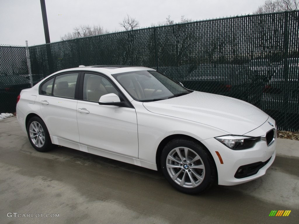 2016 3 Series 320i xDrive Sedan - Alpine White / Venetian Beige photo #1