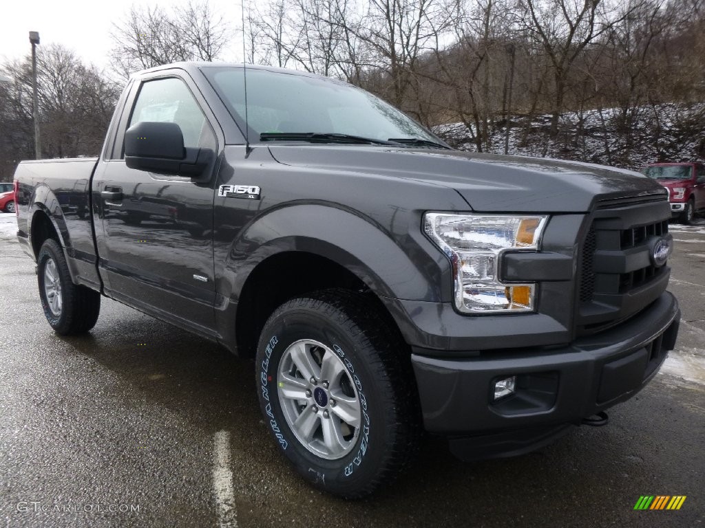 2016 F150 XL Regular Cab 4x4 - Magnetic / Medium Earth Gray photo #11