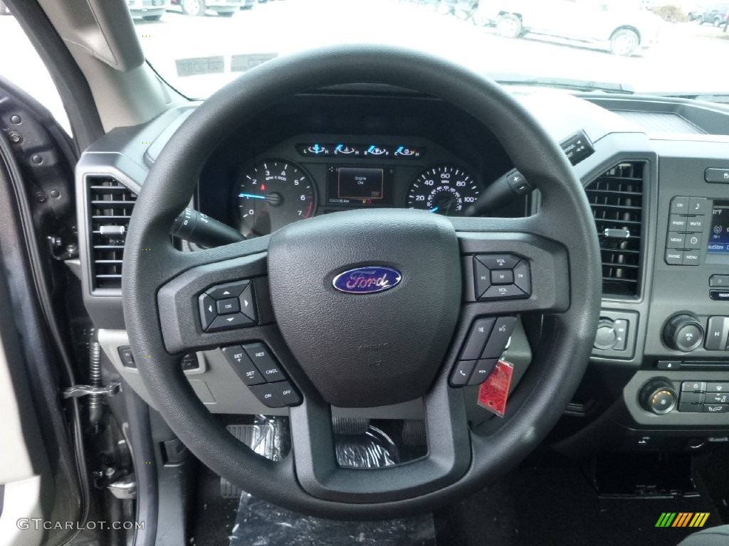 2016 Ford F150 XL Regular Cab 4x4 Medium Earth Gray Steering Wheel Photo #110124452