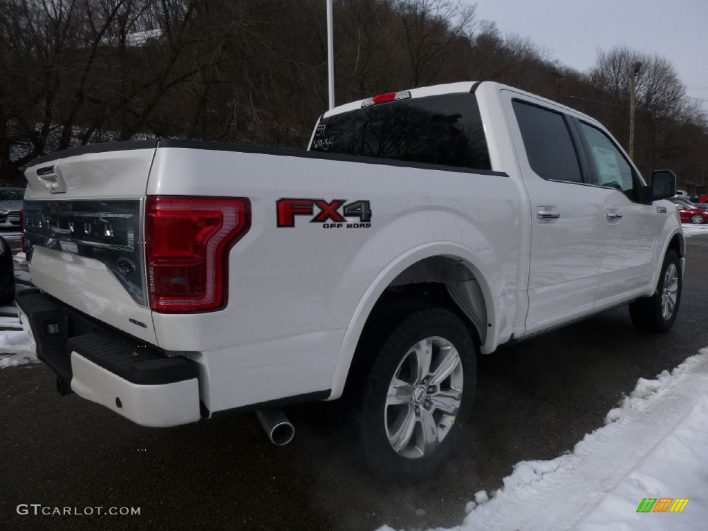 2016 F150 Platinum SuperCrew 4x4 - White Platinum / Platinum Brunello photo #2