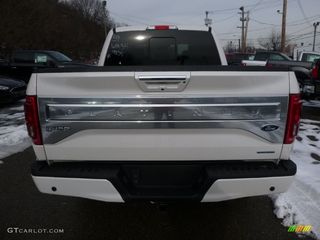 2016 F150 Platinum SuperCrew 4x4 - White Platinum / Platinum Brunello photo #3