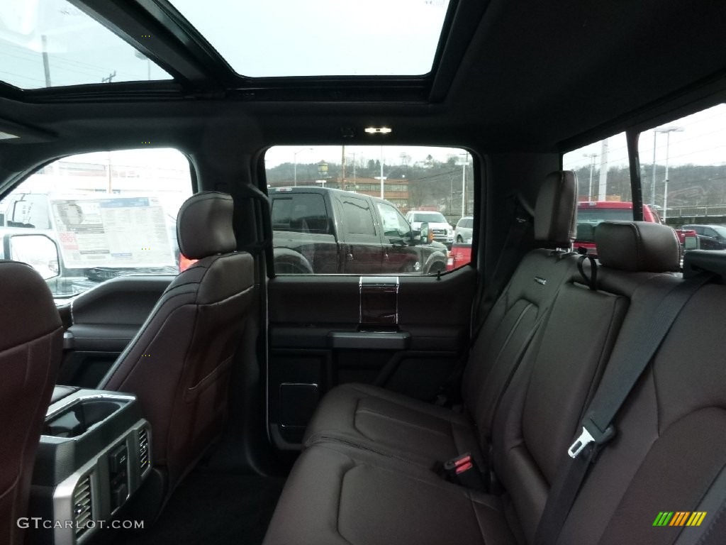 2016 Ford F150 Platinum SuperCrew 4x4 Rear Seat Photo #110124758
