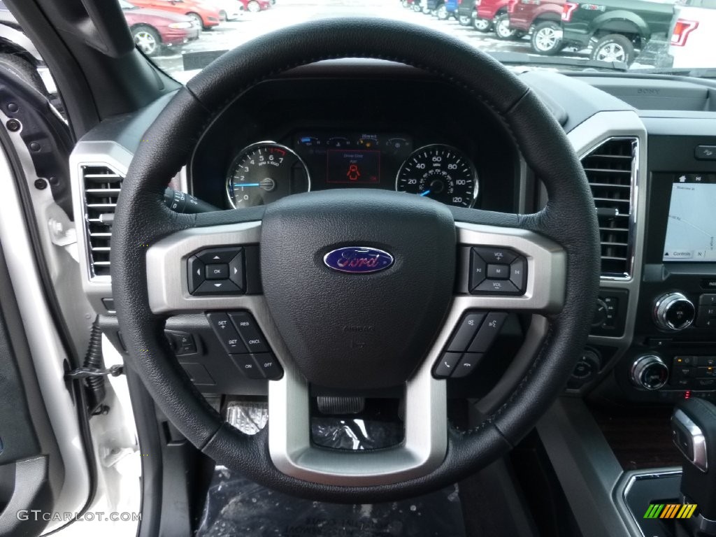 2016 Ford F150 Platinum SuperCrew 4x4 Platinum Brunello Steering Wheel Photo #110124866