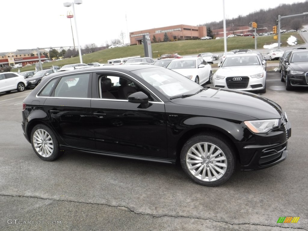 Brilliant Black 2016 Audi A3 Sportback e-tron Premium Exterior Photo #110125712