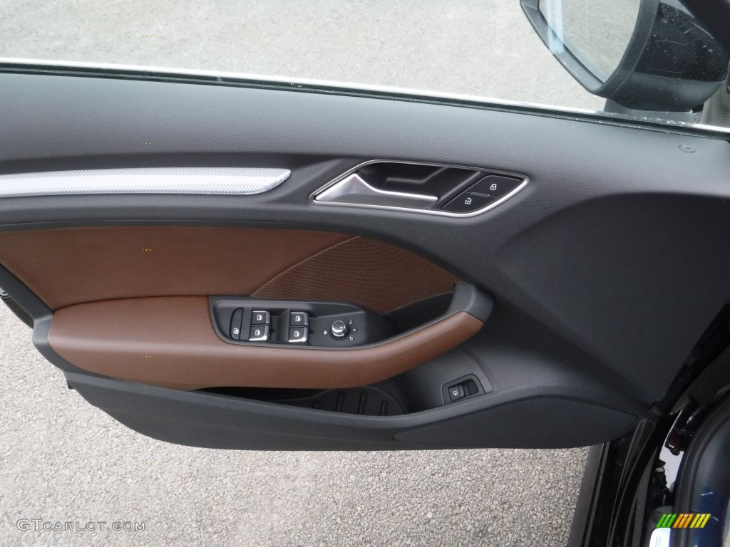 2016 Audi A3 Sportback e-tron Premium Chestnut Brown Door Panel Photo #110126016