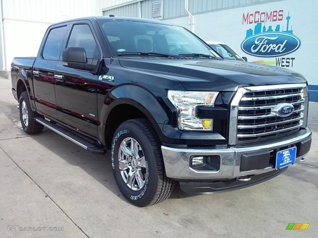 2016 F150 XLT SuperCrew 4x4 - Shadow Black / Medium Earth Gray photo #1
