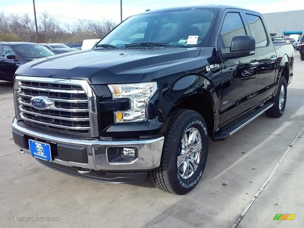 2016 F150 XLT SuperCrew 4x4 - Shadow Black / Medium Earth Gray photo #8