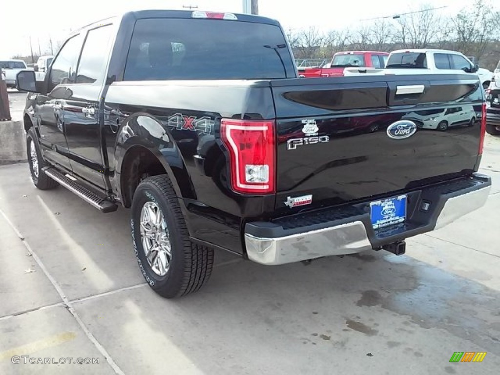 2016 F150 XLT SuperCrew 4x4 - Shadow Black / Medium Earth Gray photo #12