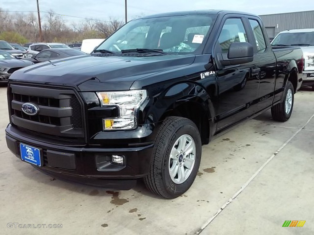 2016 F150 XL SuperCab - Shadow Black / Medium Earth Gray photo #5