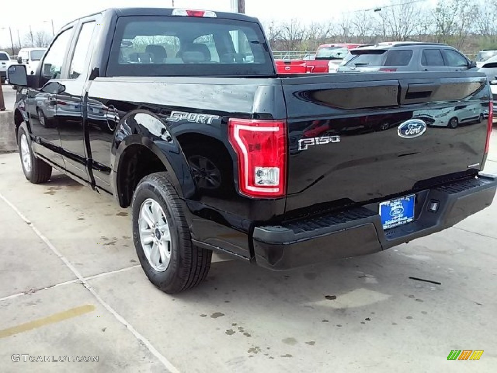 2016 F150 XL SuperCab - Shadow Black / Medium Earth Gray photo #7