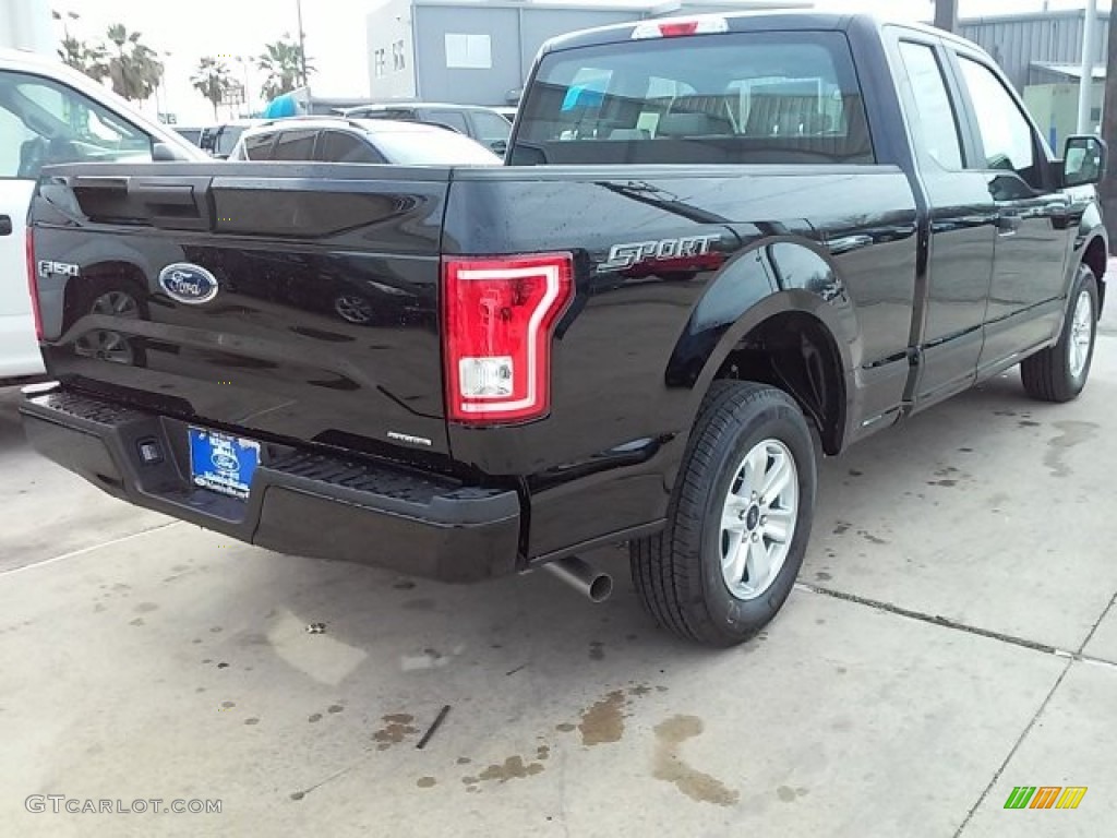 2016 F150 XL SuperCab - Shadow Black / Medium Earth Gray photo #8