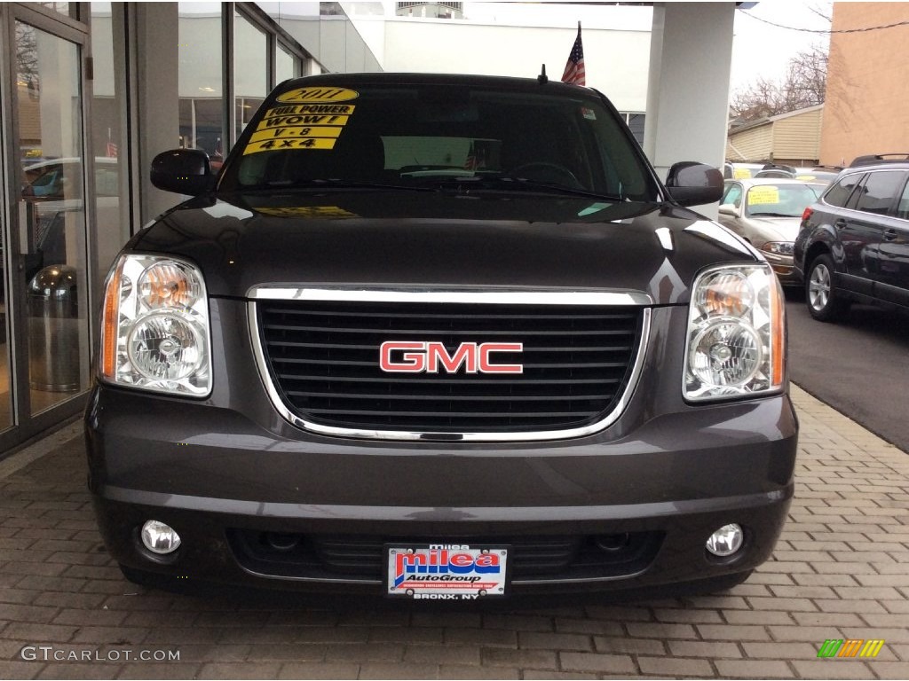 2011 Yukon SLE 4x4 - Storm Gray Metallic / Ebony photo #2