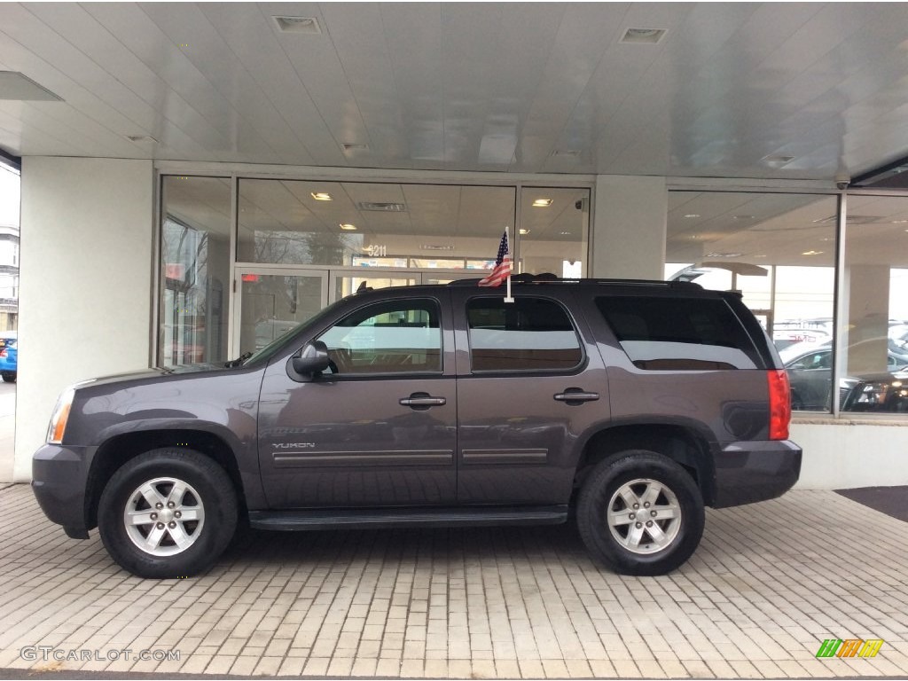 2011 Yukon SLE 4x4 - Storm Gray Metallic / Ebony photo #4
