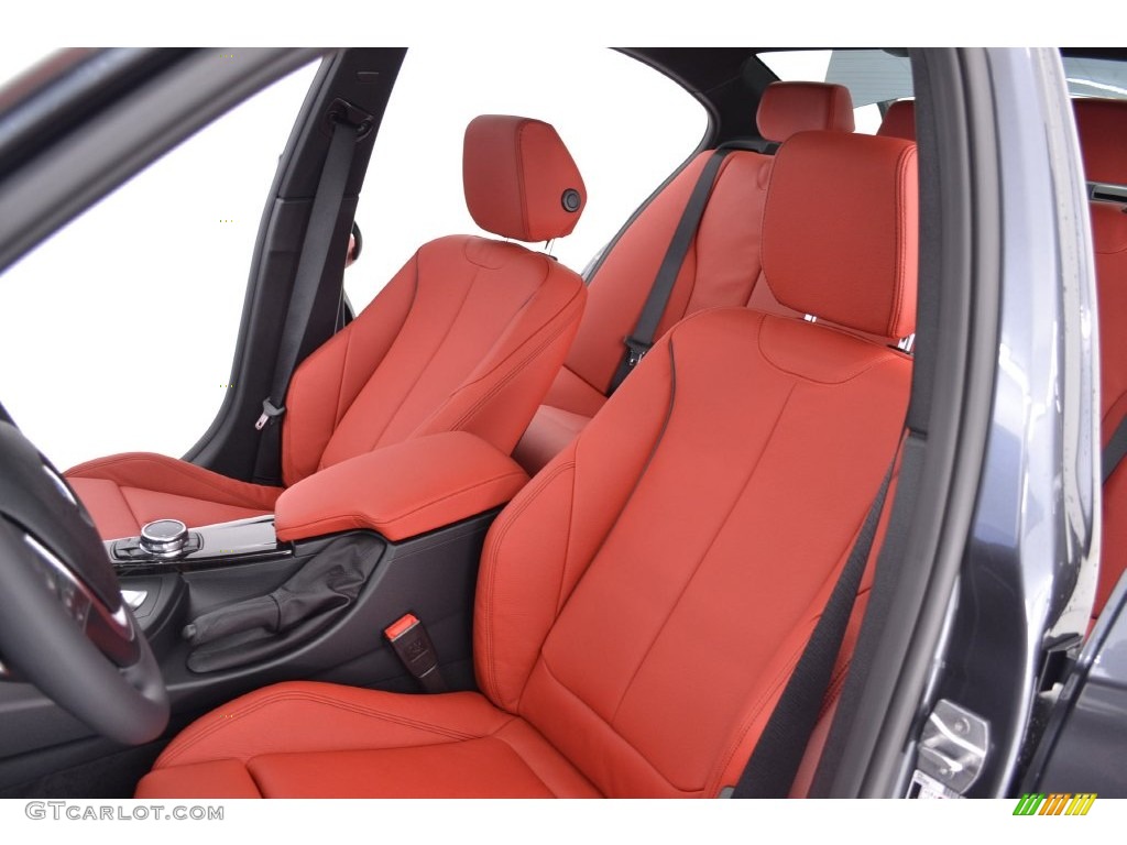 Coral Red Interior 2016 BMW 3 Series 340i Sedan Photo #110132768